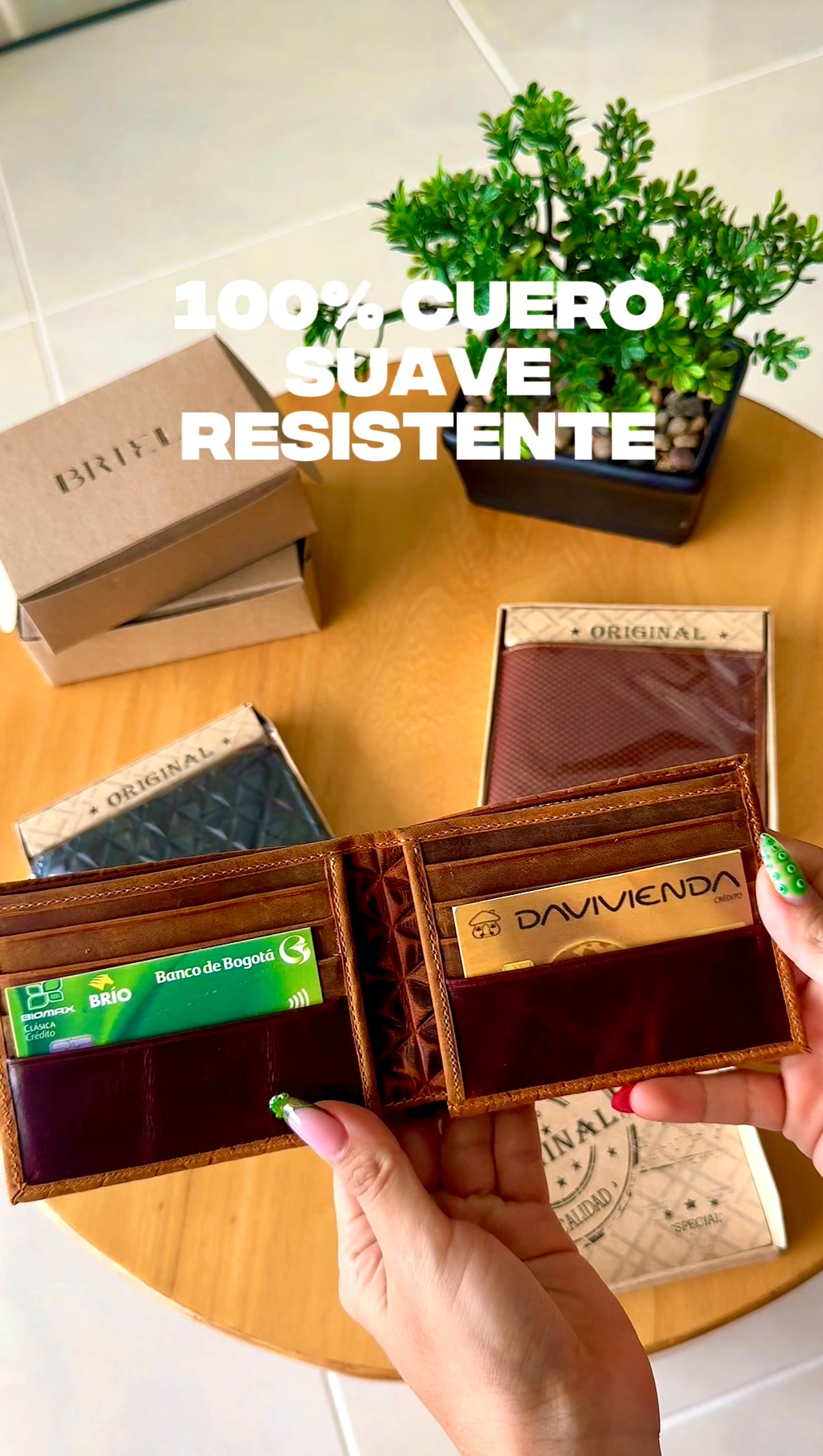 BILLETERA DRACO EN CUERO