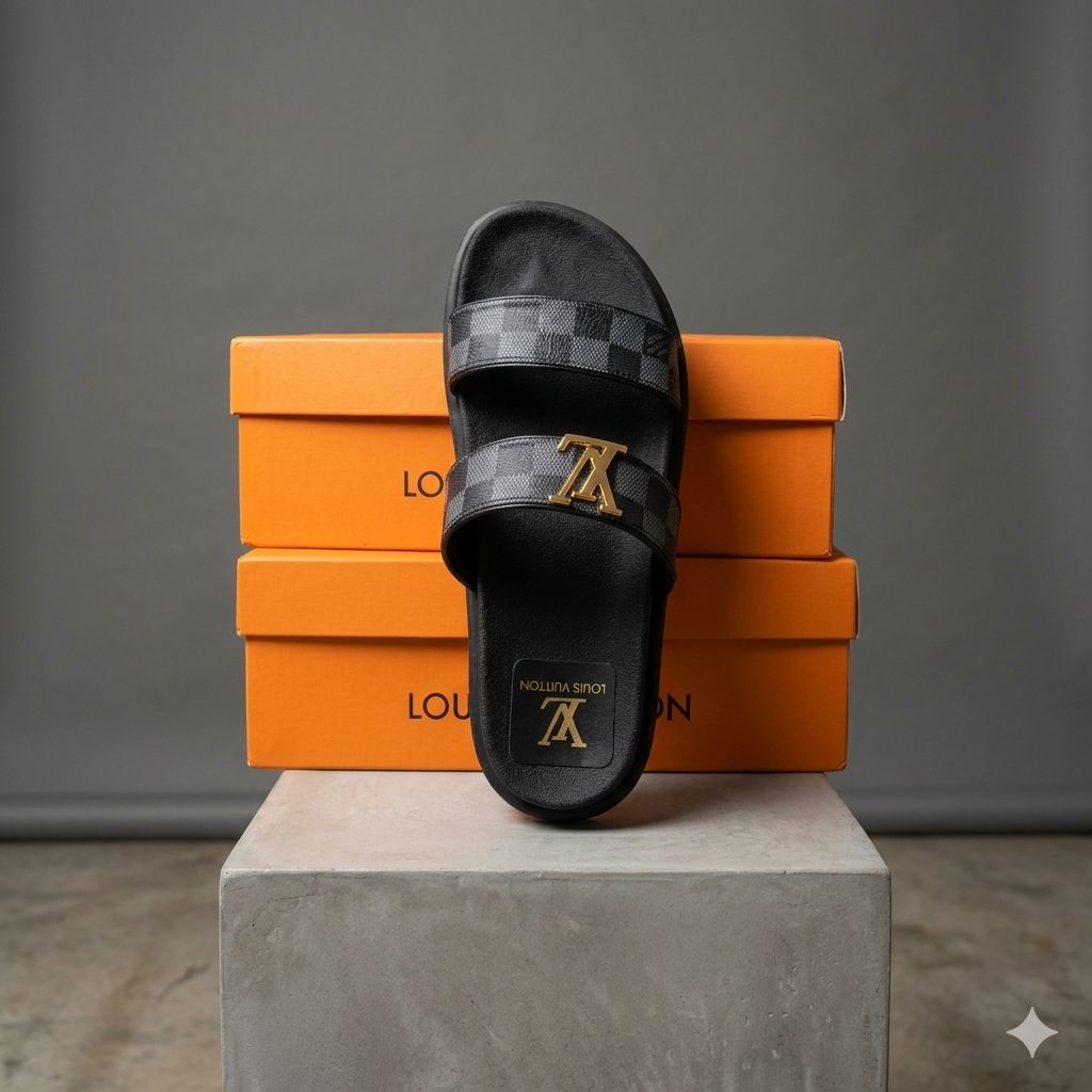🖤 Sandalia Importada Estilo Louis Vuitton | Lujo Exclusivo ✨