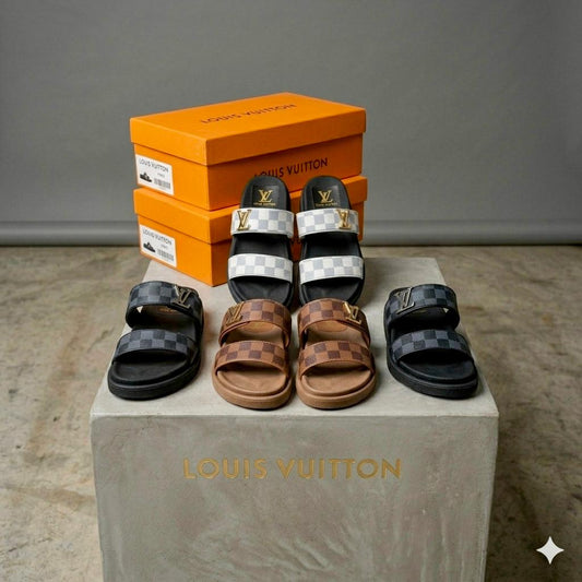 🖤 Sandalia Importada Estilo Louis Vuitton | Lujo Exclusivo ✨