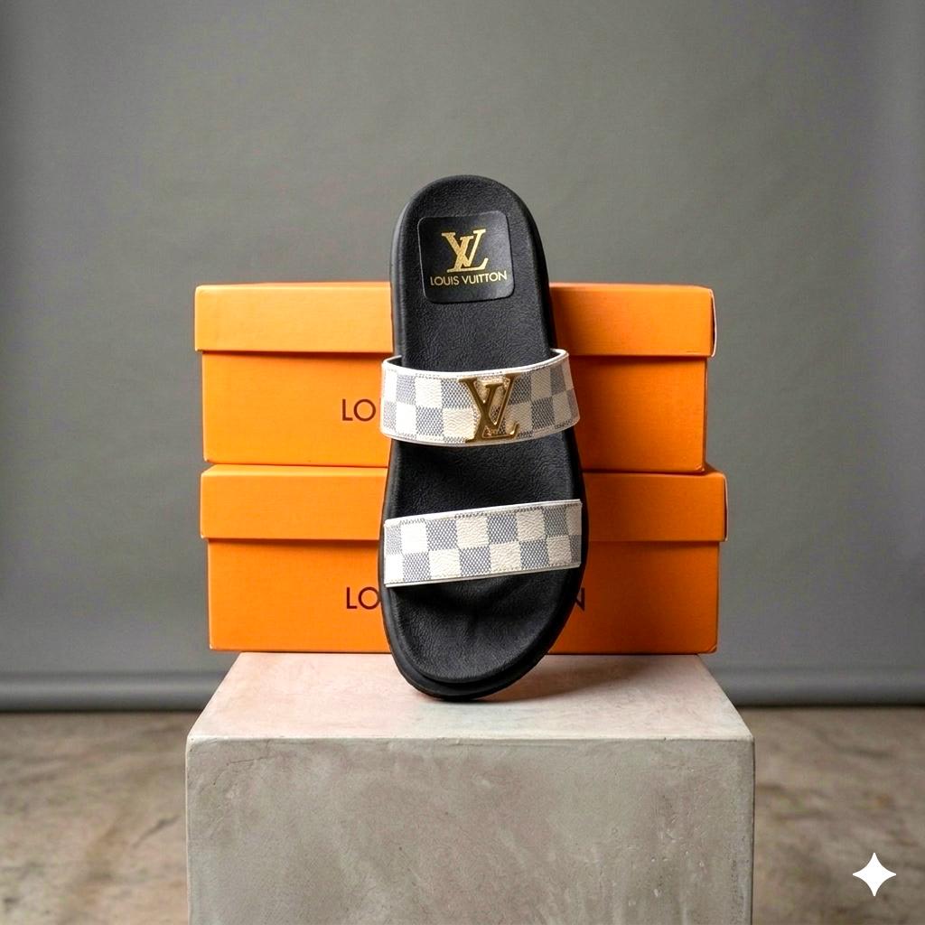 🖤 Sandalia Importada Estilo Louis Vuitton | Lujo Exclusivo ✨
