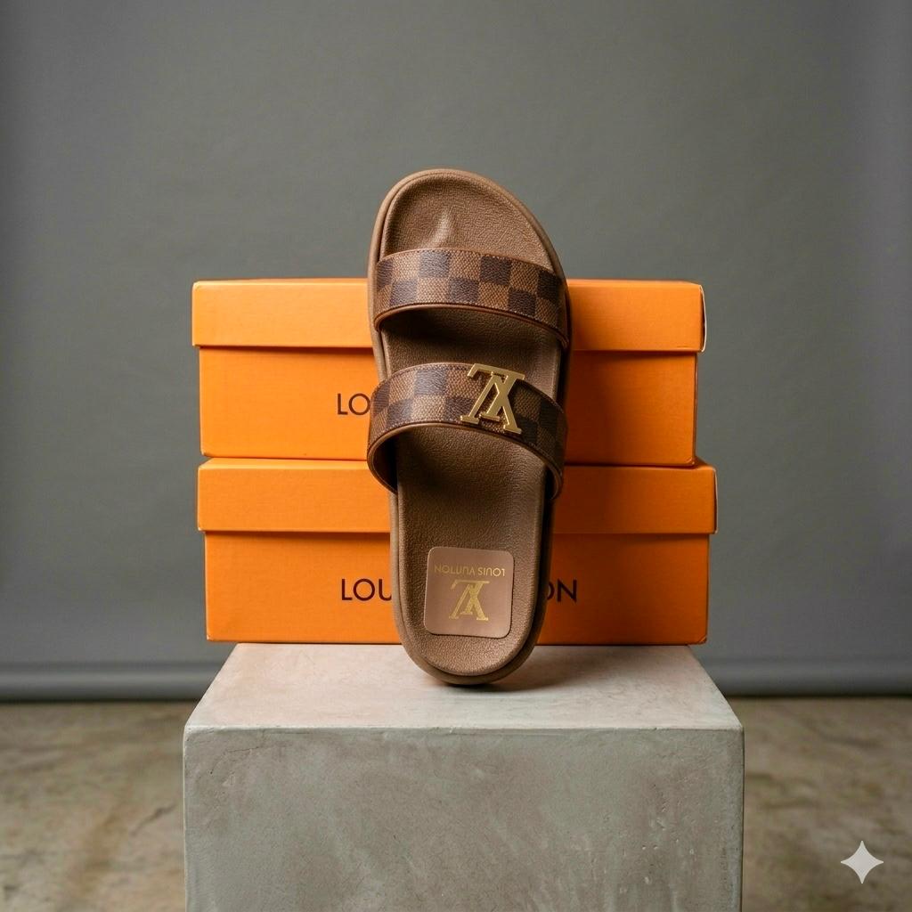🖤 Sandalia Importada Estilo Louis Vuitton | Lujo Exclusivo ✨